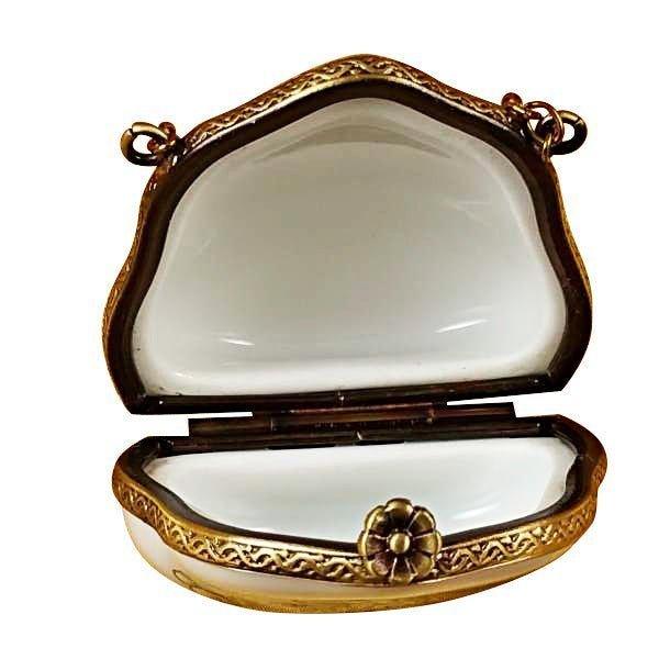 Gift idea for someone who loves France: Lily of the Valley Purse with Ladybugs Limoges box