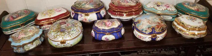 Limited Edition Penicaud Lovers Jewelry Box Limoges, view 15
