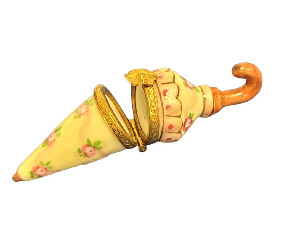 Parasol Umbrella Figurine Limoges Box, view 2