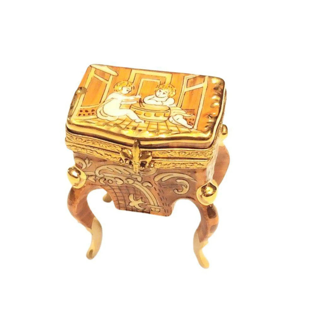 French Antique End Foyer Nightstand Limoges Box Figurine, view 3