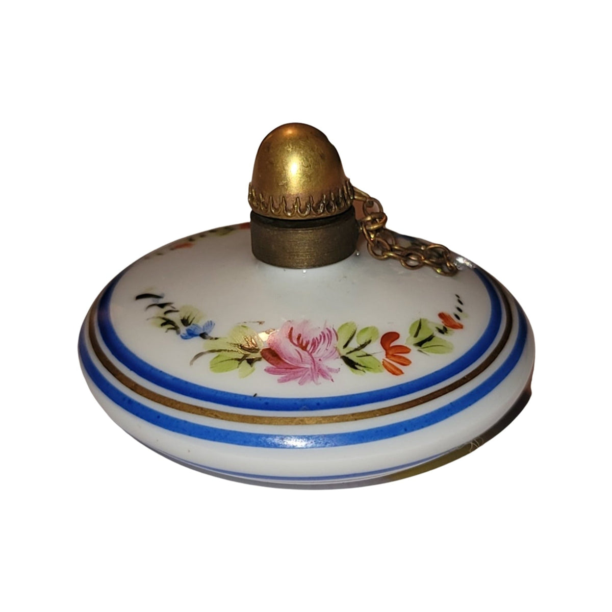 Collectible Perfume Art Limoges box with artisan brushwork