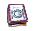 Recipe Book Limoges Box for Collectors, a hand-painted Limoges porcelain gift