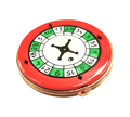 Limoges Roulette Wheel Box for Game Enthusiasts, a hand-painted Limoges porcelain gift