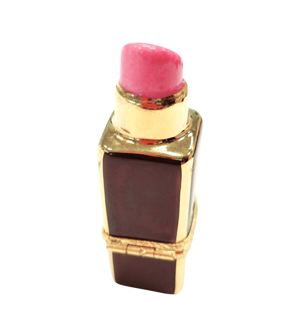 Lipstick Pink Limoges Box Figurine for Fashion Lovers, view 2