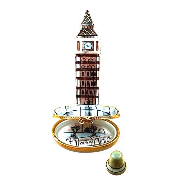 Hand-painted London Big Ben with Removable Bell Limoges box, French artistry for lovers of fine art