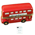 Genuine Rochard London Double Decker Bus with Removable Ticket Limoges box painted by hand in France, from Limoges Boutique