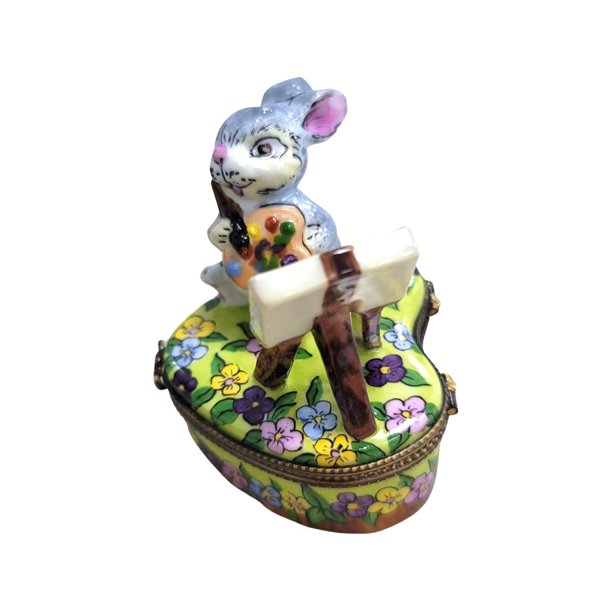 Rabbit Painting Love Bunny Limoges Box, view 7