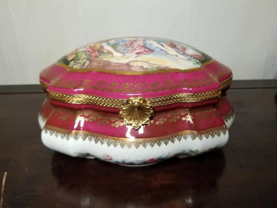 Lovers Jewelry Box 250 Romantic Limoges Gift Box, view 13