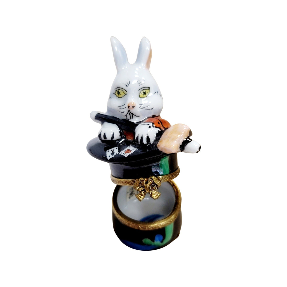 Magic Rabbit Black Hat Magician Limoges box, an heirloom-quality piece for collectors