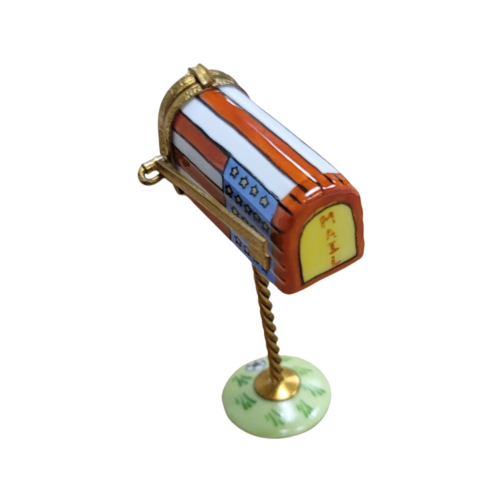 American Flag Mailbox Figurine for Patriotic Collectors, view 4