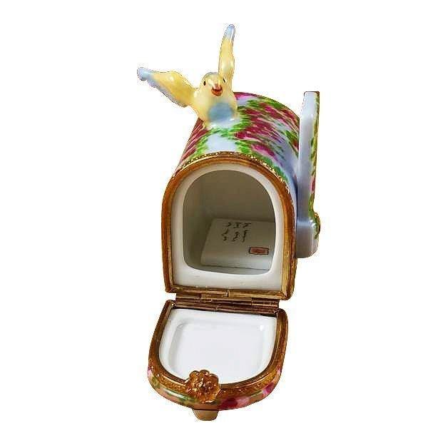 Mailbox Wisteria Yellow Bird Limoges Box, view 2