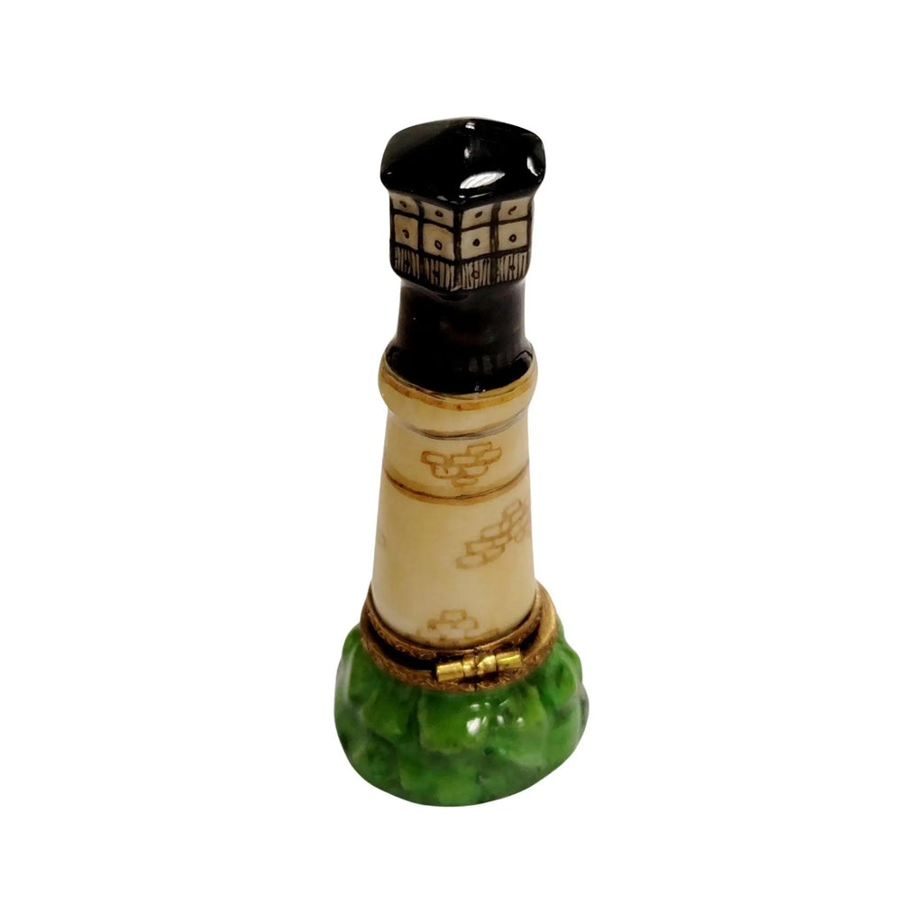 Maine Lighthouse on Ocean Limoges Box Figurine Decor, view 3