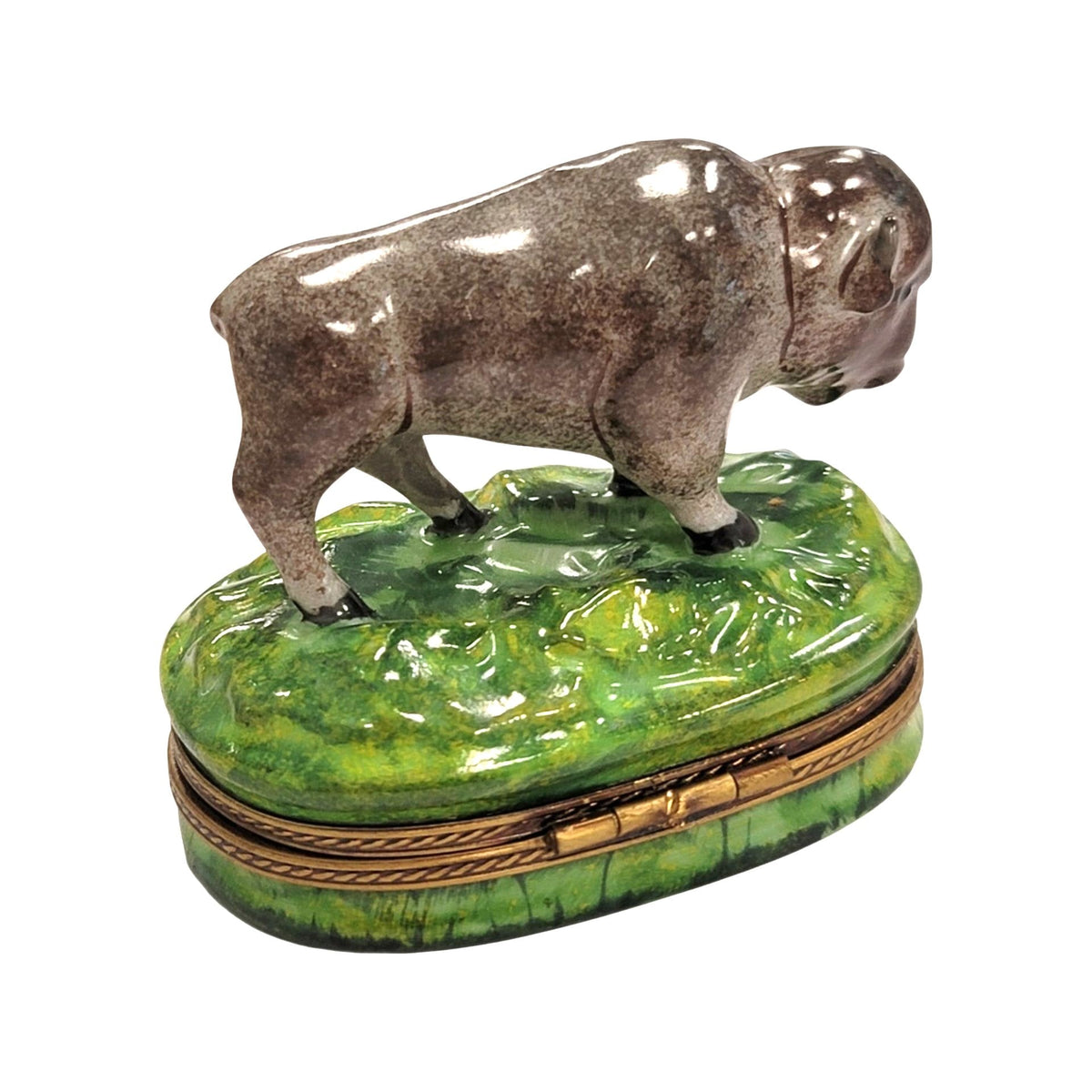 Buffalo Limoges Box Figurine for Collectors Limoges, view 4