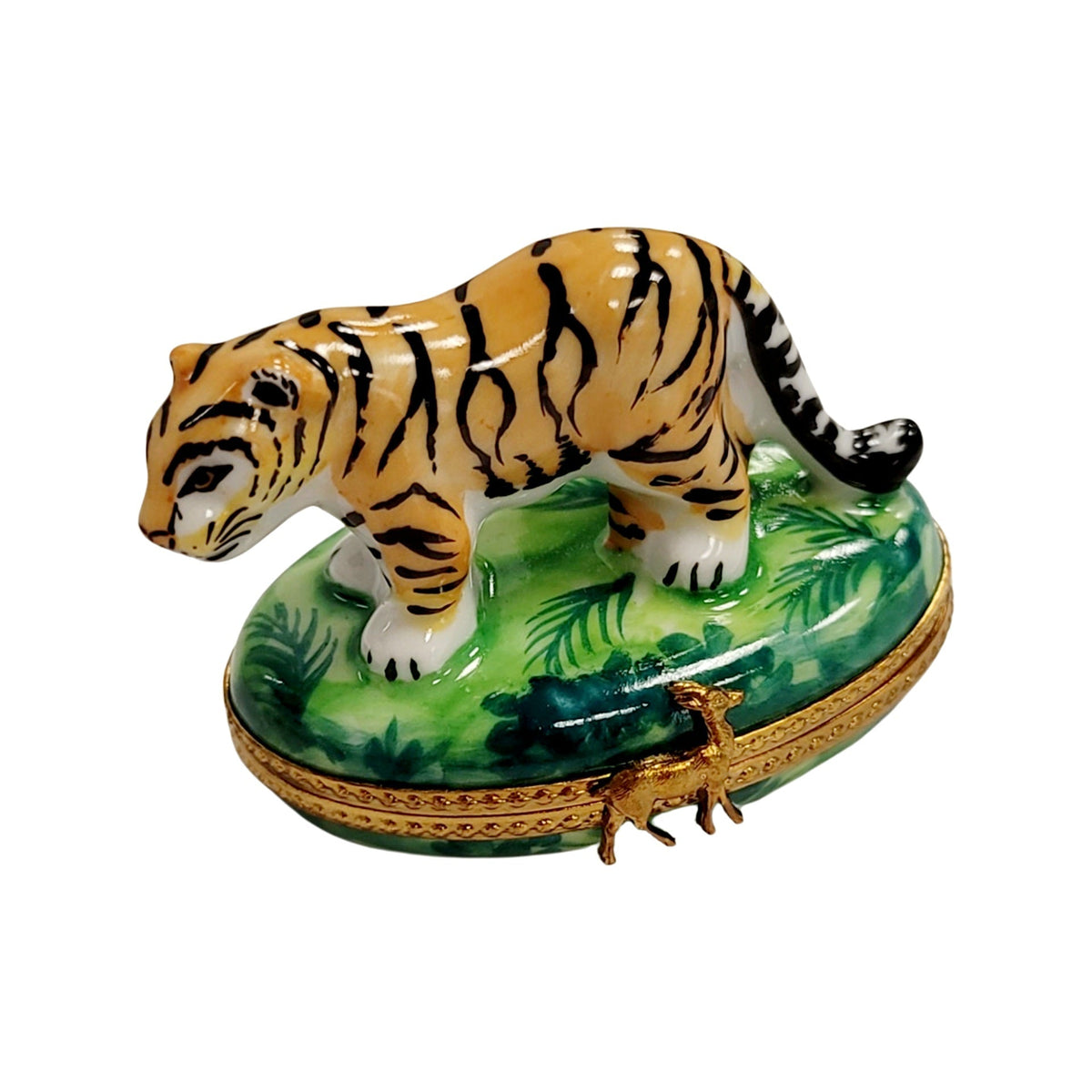 Tiger Product Limoges Box for Collectors, a hand-painted Limoges porcelain gift