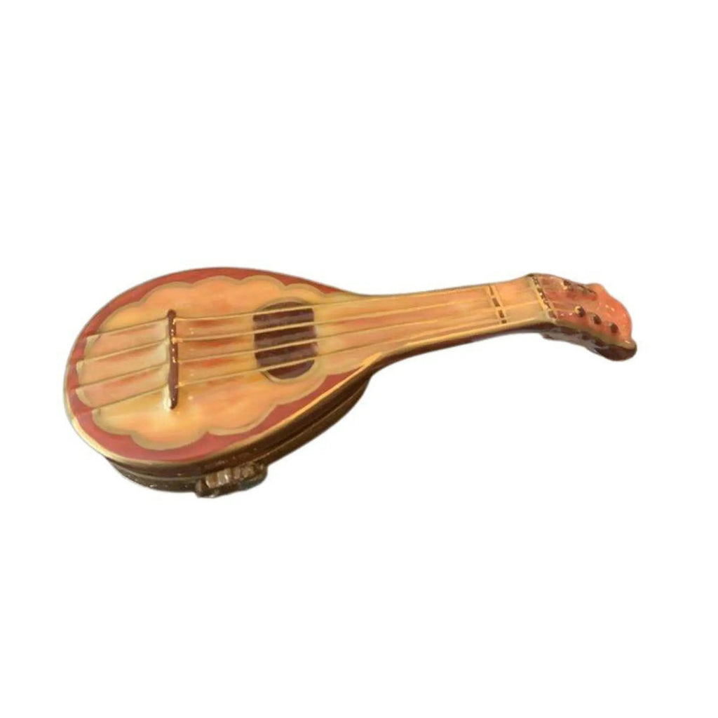 Fine art lovers will admire this Mandolin Instrument Limoges box
