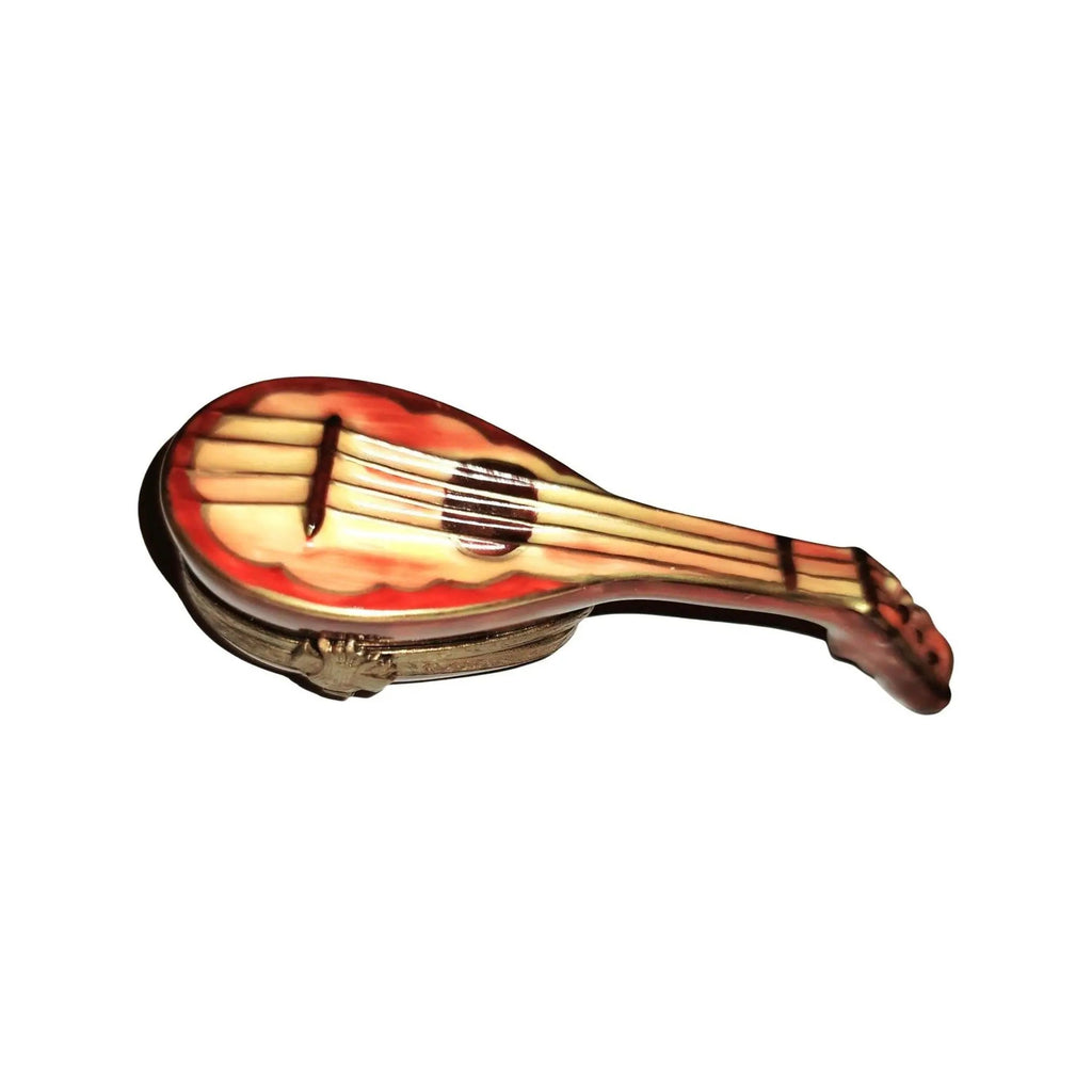 Genuine Mandolin Instrument Limoges box painted by hand in France, from Limoges Boutique