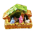 Manger Nativity for Christmas by Rochard, an authentic French Limoges box for Christmas from Limoges Boutique