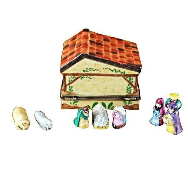 A thoughtful gift for Francophiles: the Manger with 8 Removable Pieces for Christmas Limoges box