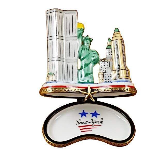 Fine French craftsmanship on the Manhattan Island York Limoges box, painted by hand