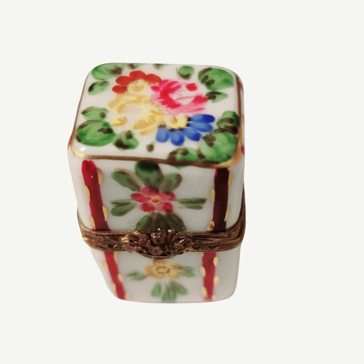 Maroon w Flowers Perfume Box for Unique Gift, view 4