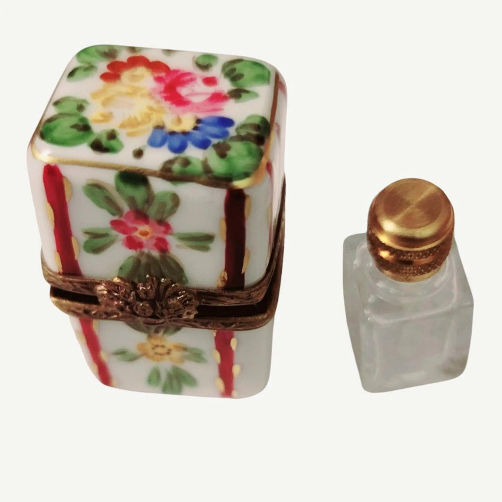 Maroon w Flowers Perfume Box for Unique Gift, view 5