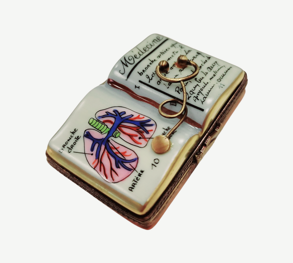 Medicine Book Medical Limoges Box Gift for Doctors, view 3
