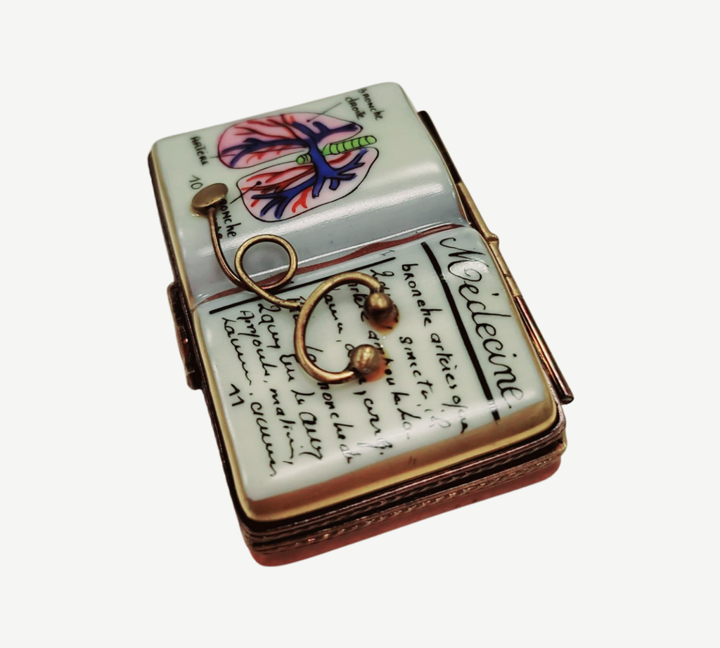 Medicine Book Medical Limoges Box Gift for Doctors, view 4