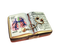 Medicine Book Medical Limoges Box Gift for Doctors, a hand-painted Limoges porcelain gift