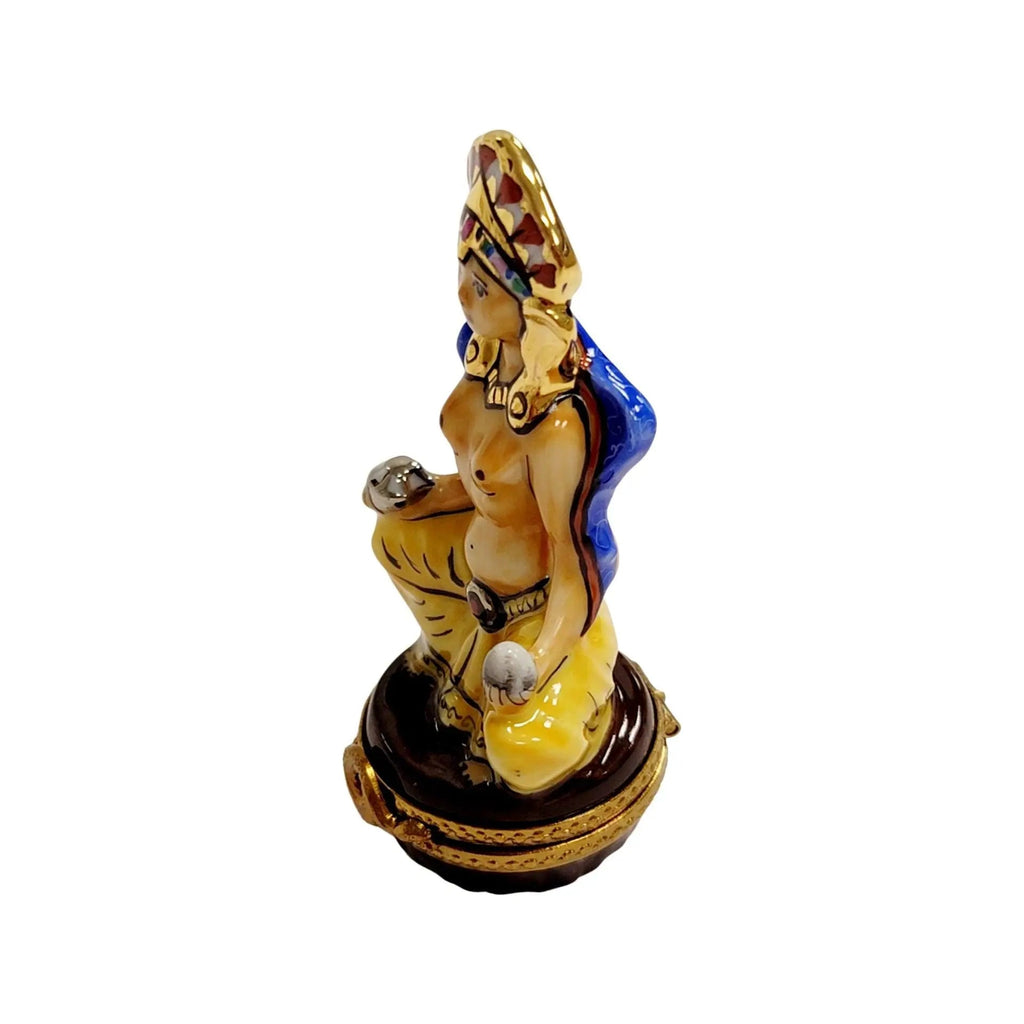 Meditating Egyptian Limoges Box Figurine, view 12