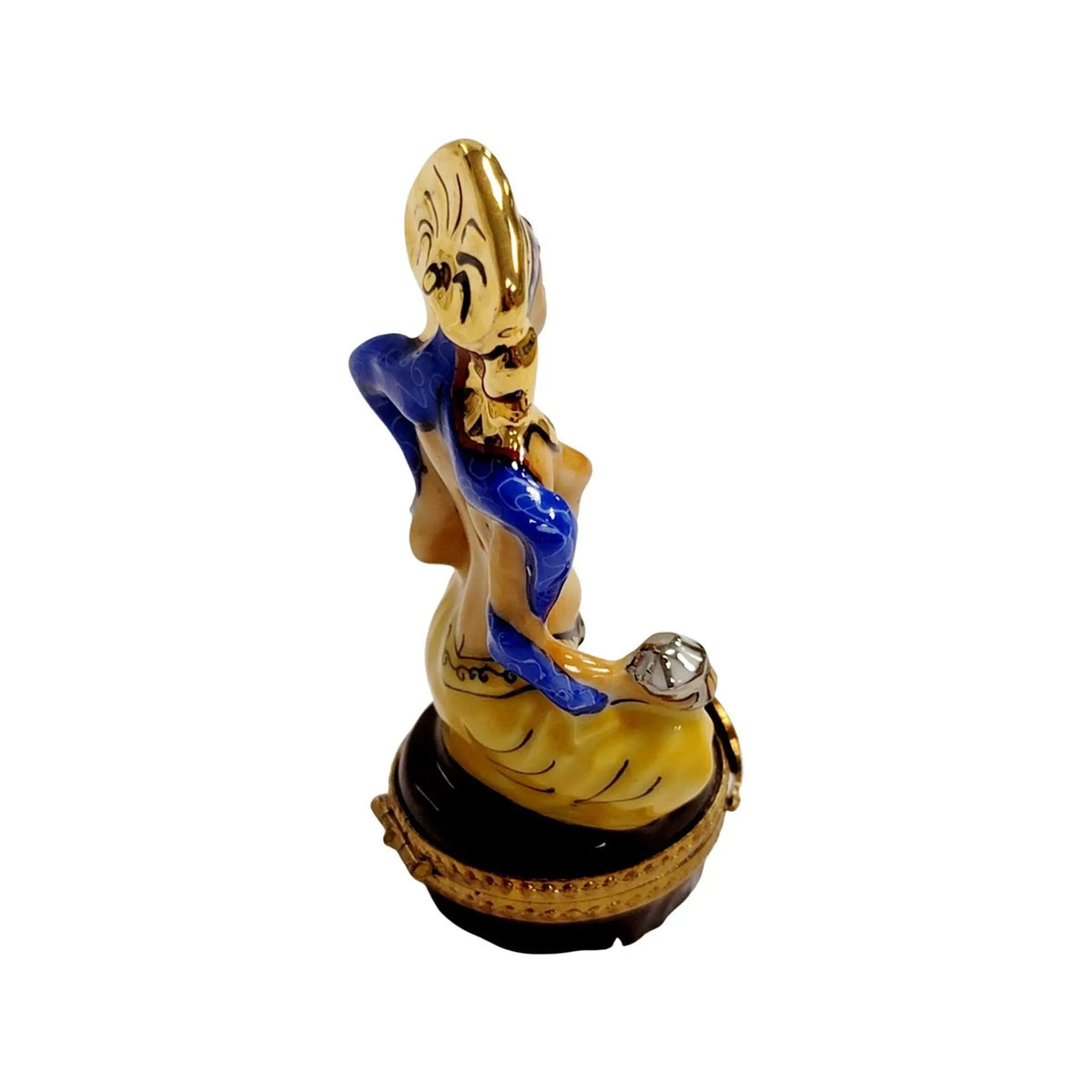Meditating Egyptian Limoges Box Figurine, view 13