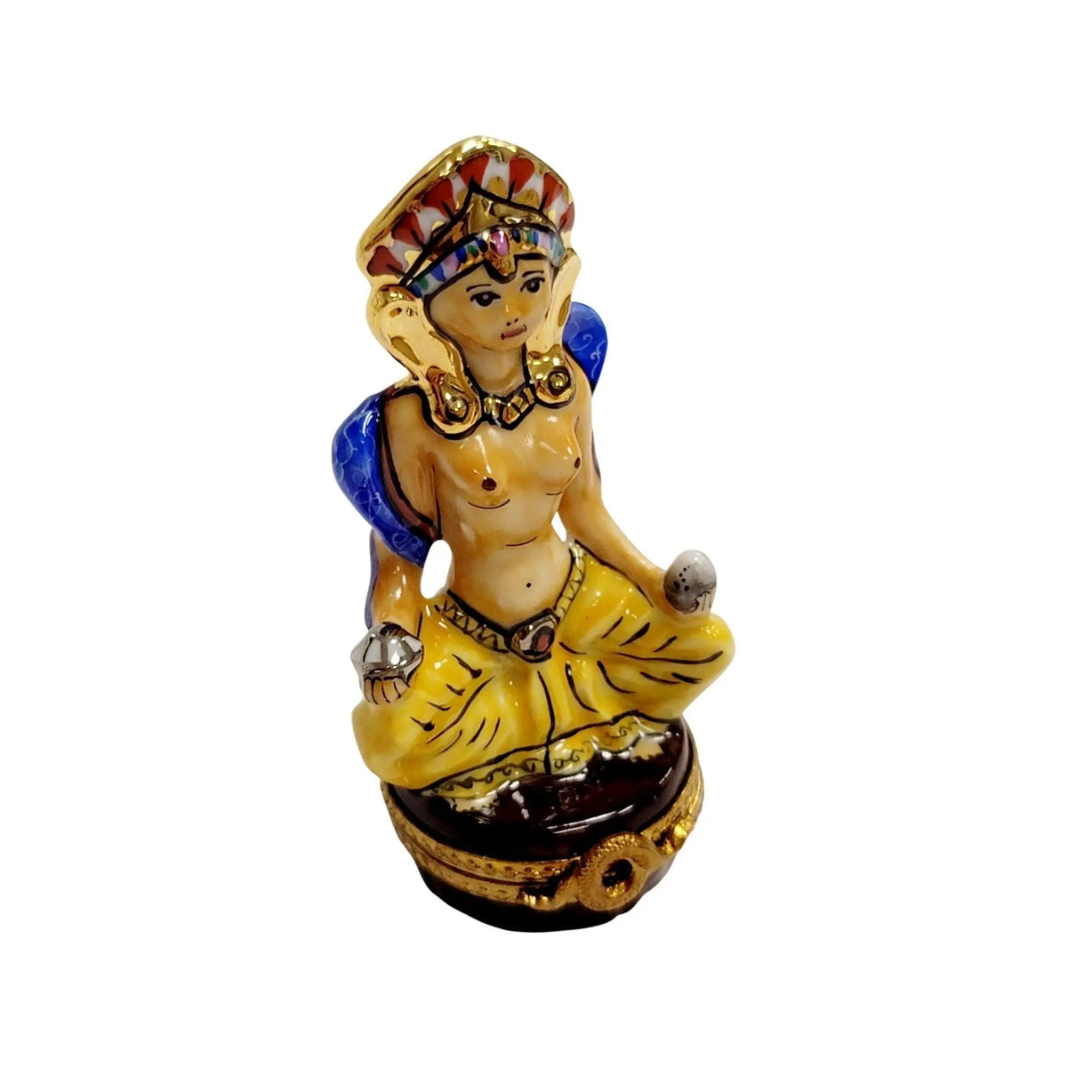 Meditating Egyptian Limoges Box Figurine, view 15