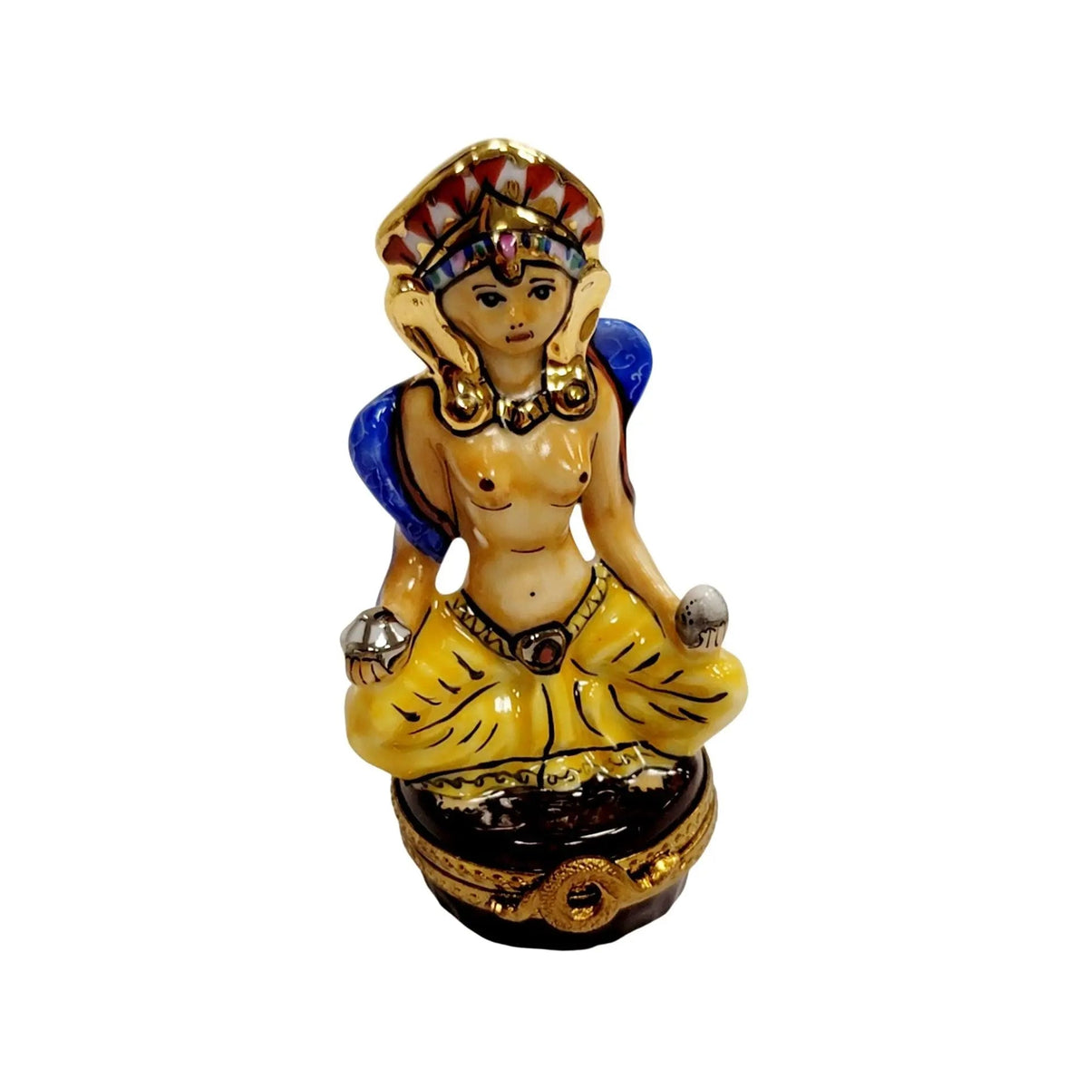 Meditating Egyptian Limoges Box Figurine, view 16