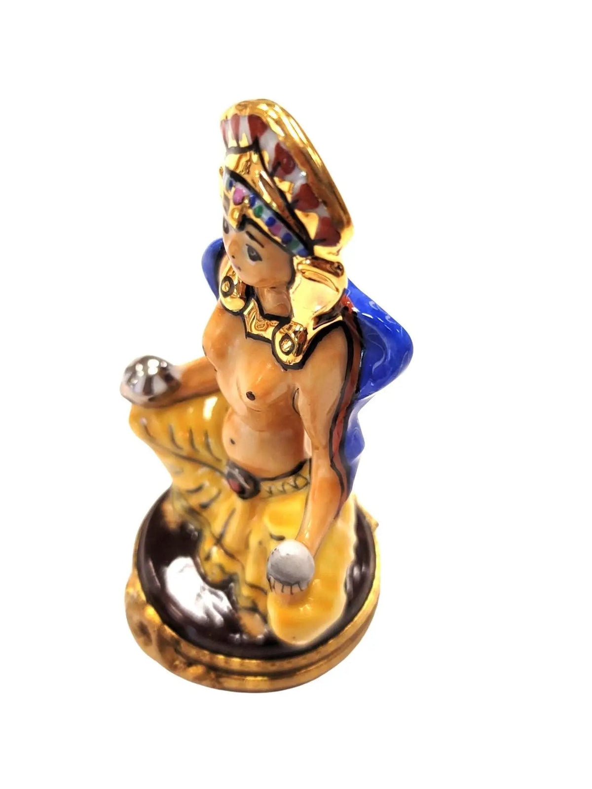 Meditating Egyptian Limoges Box Figurine, view 3