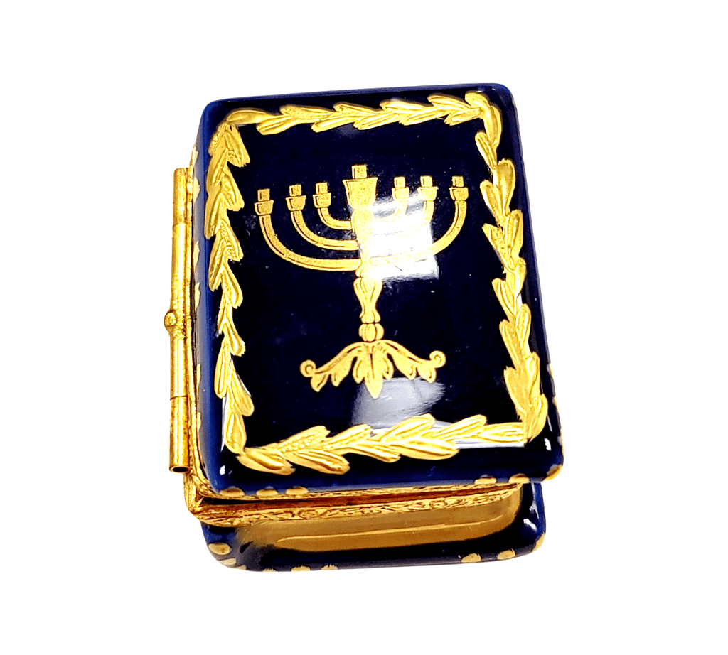 Menorah Book Judiasm Hannukah Limoges Box, view 4