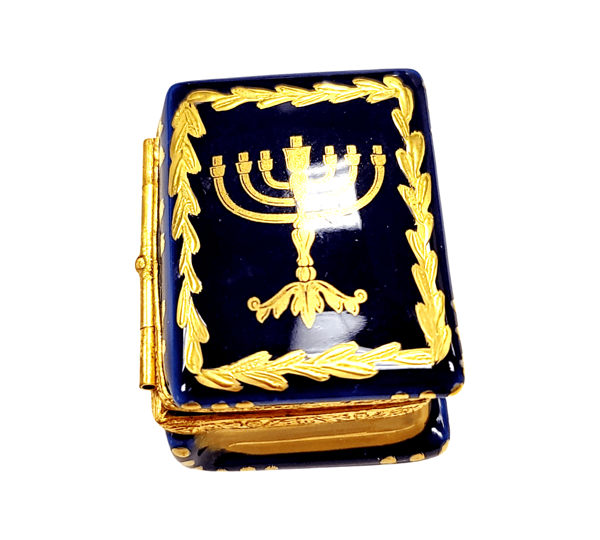 Menorah Book Judiasm Hannukah Limoges Box, view 4