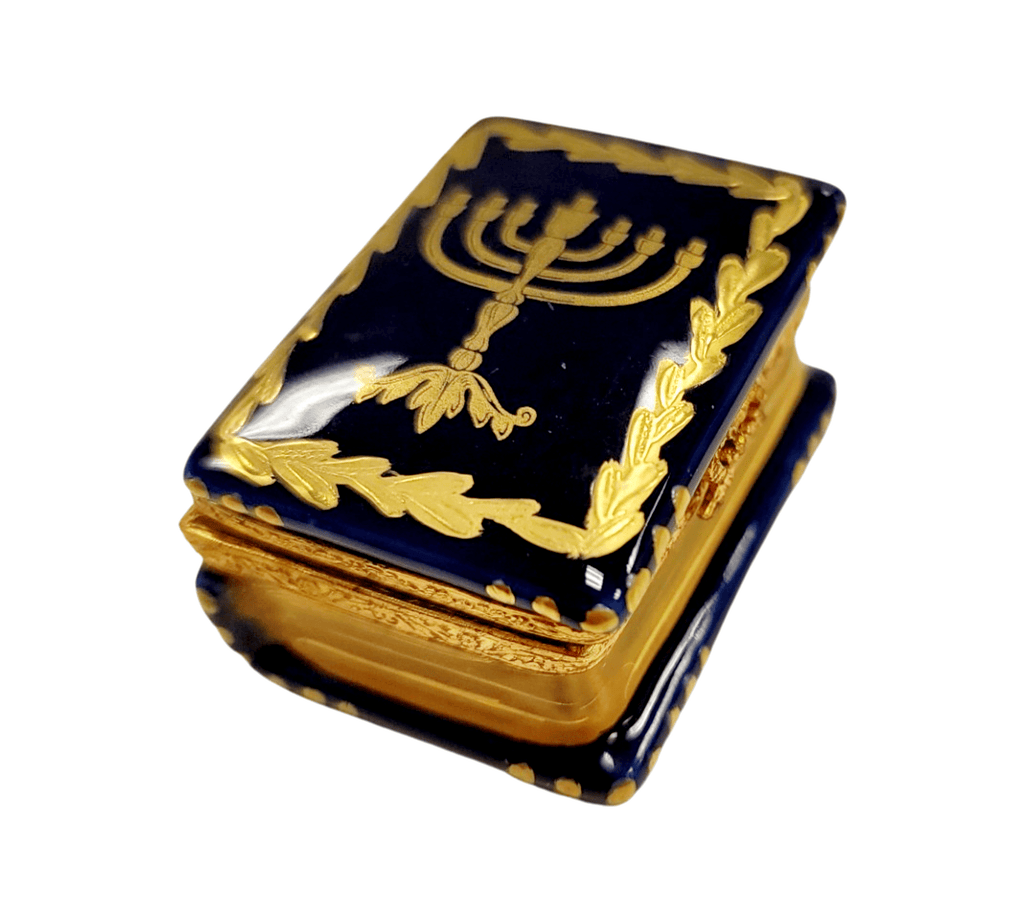 Menorah Book Judiasm Hannukah Limoges Box, view 5
