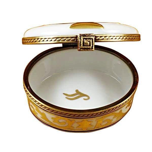 Hand-painted Menorah White Limoges box, French artistry for lovers of fine art