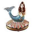 Genuine Rochard Mermaid Limoges box painted by hand in France, from Limoges Boutique