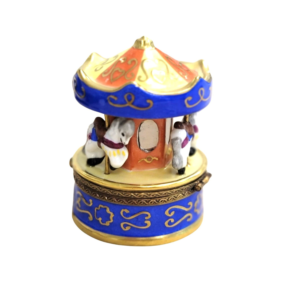 Merry Go Round Carousel Limoges Box Figurine 1 Collectible, view 3
