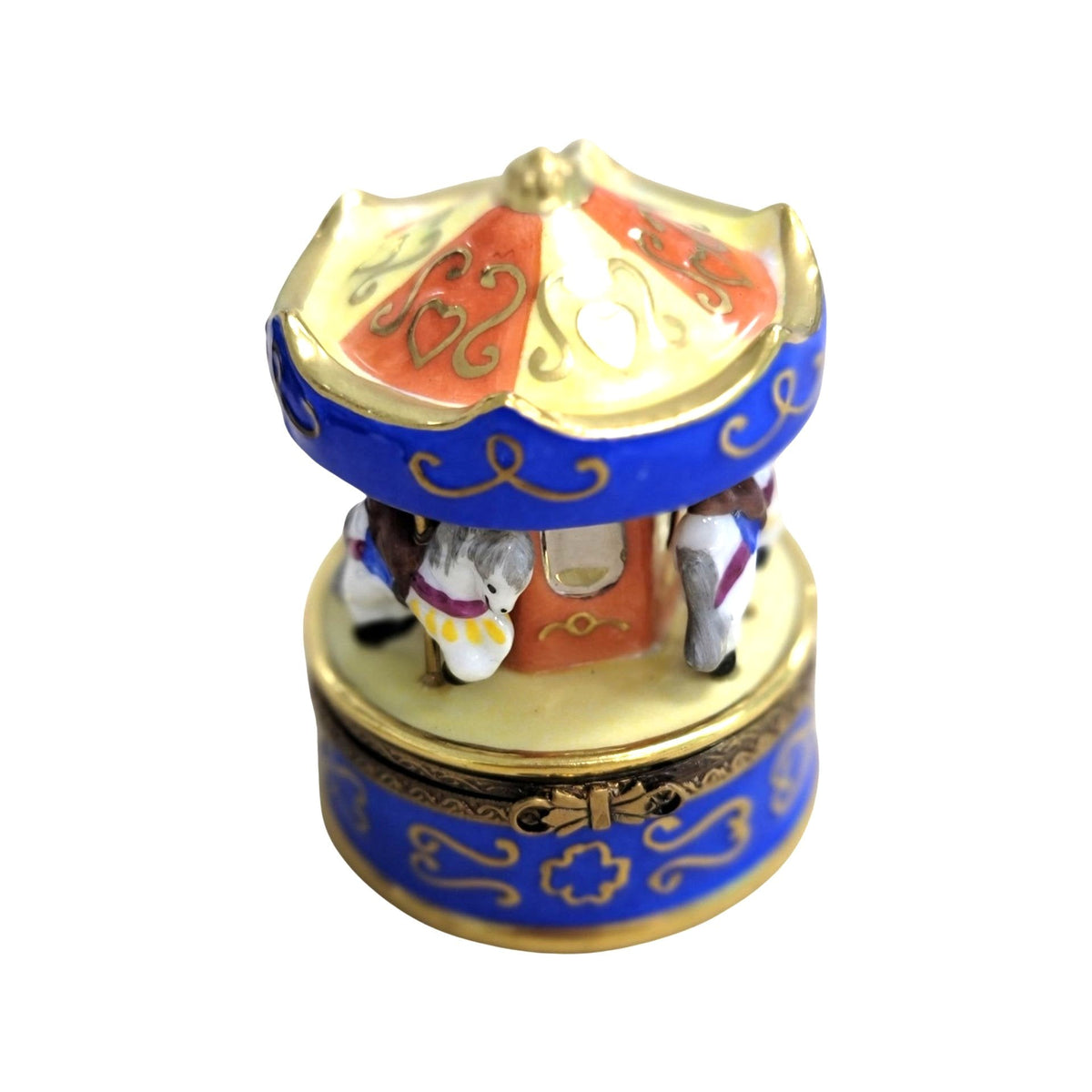 Merry Go Round Carousel Limoges Box Figurine 1 Collectible, view 4