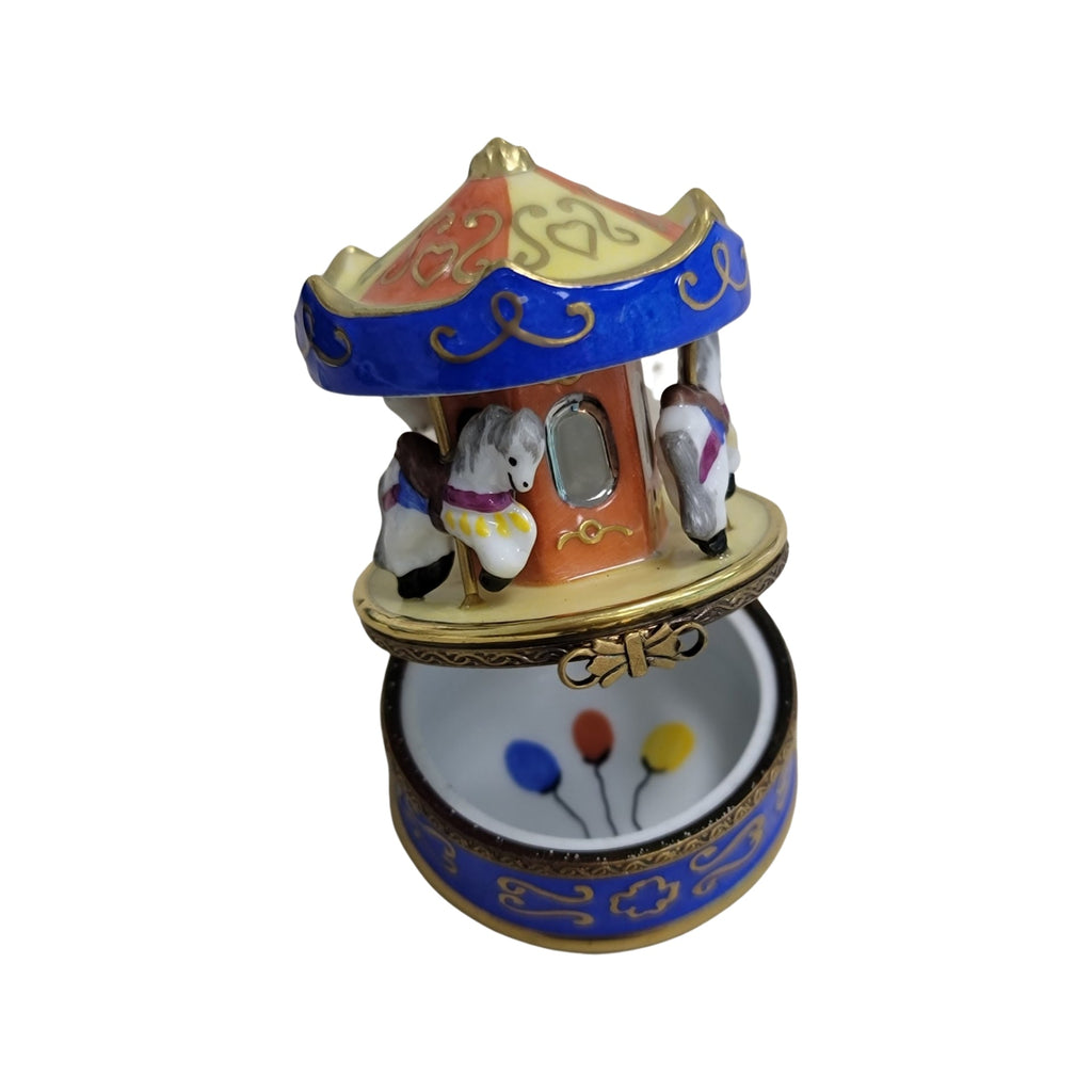 Merry Go Round Carousel Limoges Box Figurine 1 Collectible, view 6