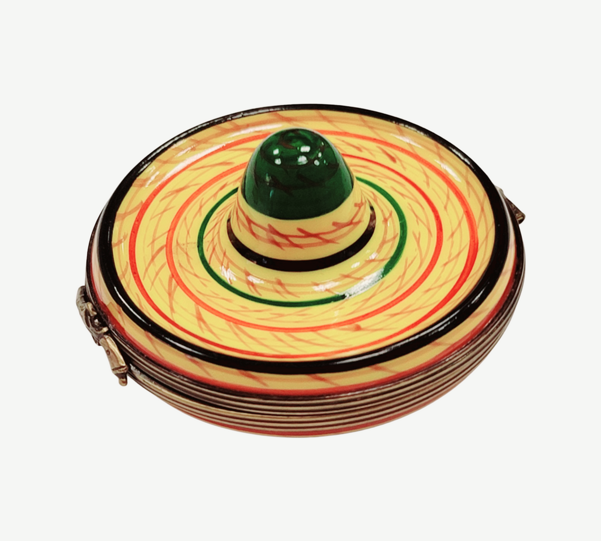 Treasured French collectible: Mexican Sombero Limoges box, painted by hand