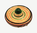 Mexican Sombero Limoges Box Figurine, a hand-painted Limoges porcelain gift