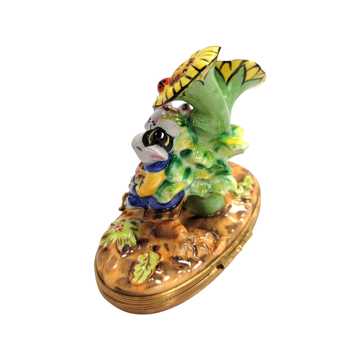 Mice Under Sun Flowers Limoges Box Figurine Limoges, view 5