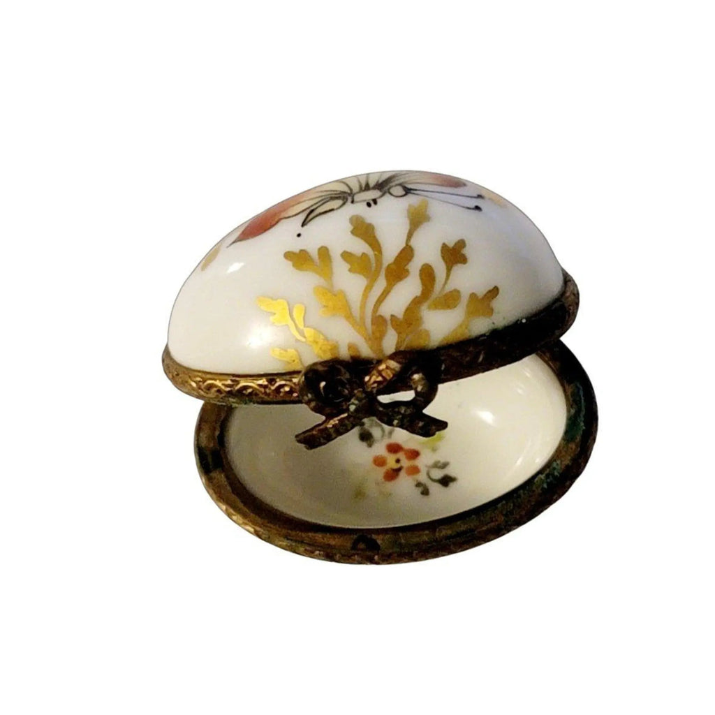 Mini Tiny Butterfly Limoges Porcelain Egg Porcelain Art Object, view 2