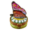 Mini Butterfly on Daisy by Rochard, an authentic French Limoges box from Limoges Boutique