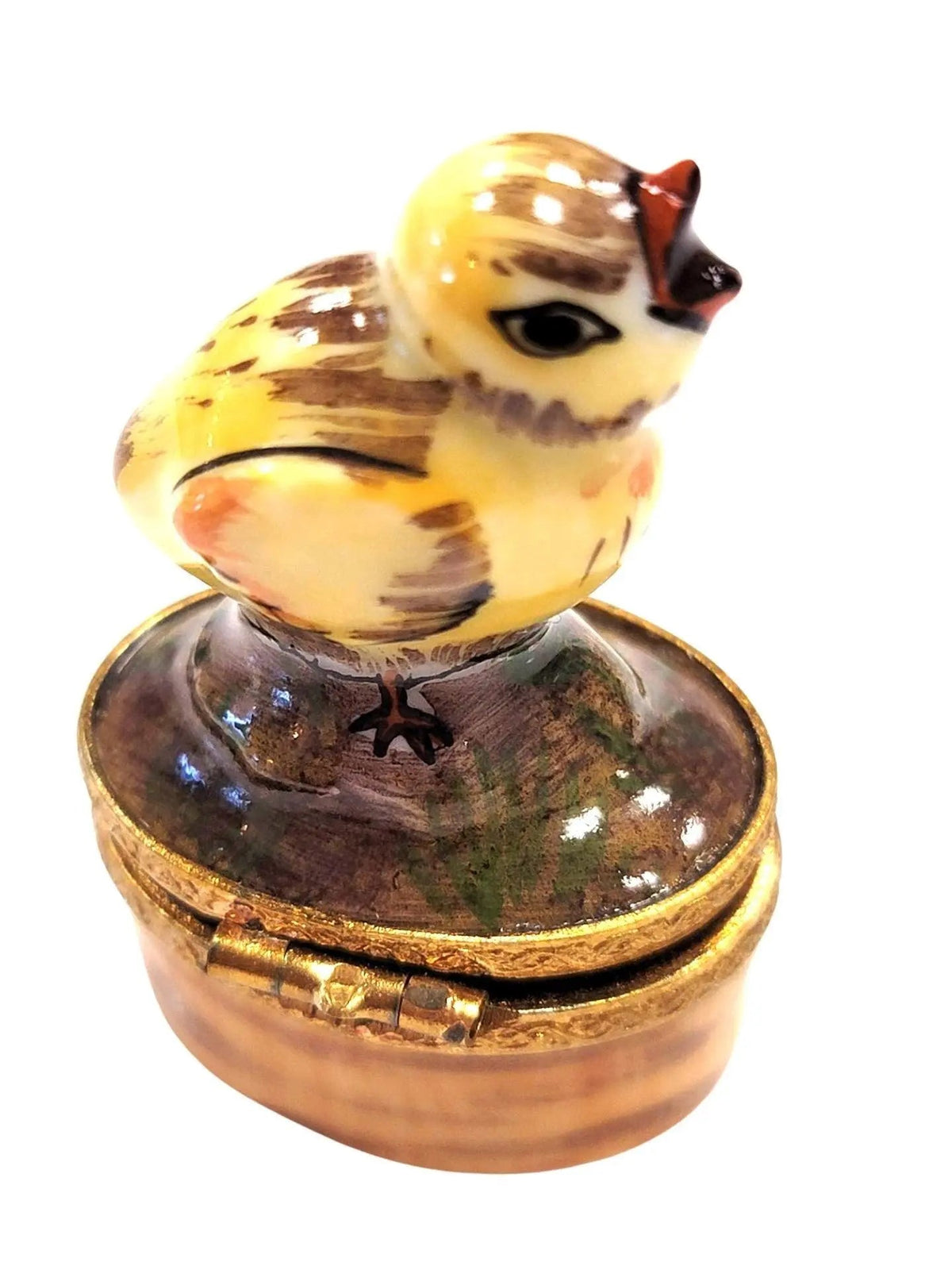 Treasured French collectible: Mini Chick Limoges box, painted by hand