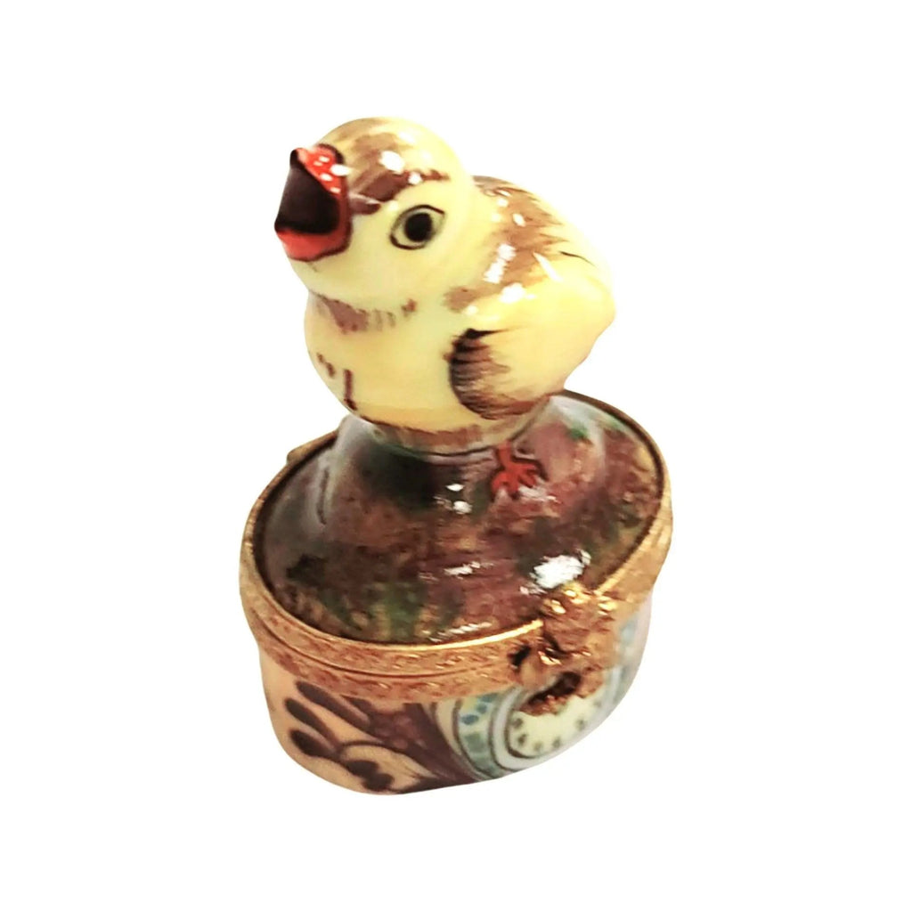 Authentic Mini Chick Limoges box, hand-painted in France, from Limoges Boutique