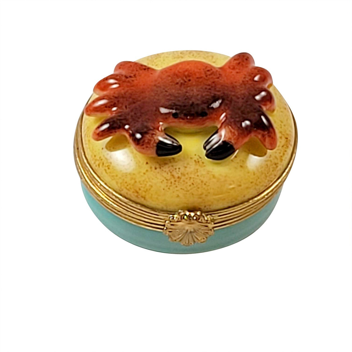 Mini Crab on Beach by Rochard, an authentic French Limoges box from Limoges Boutique
