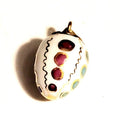 Mini Drop Dots Pendant Limoges Box, a hand-painted Limoges porcelain gift
